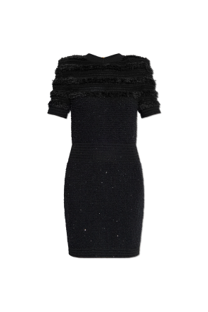 【BALENCIAGA】Dress with sparkling crystals black Balenciaga Dress with sparkling crystals | Women's Clothing
